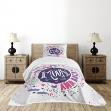 Colorful Love Bedspread Set