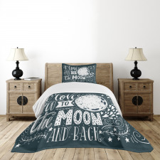 Universe Wish Floral Bedspread Set