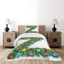 Traditional Font Xmas Bedspread Set