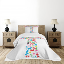 Uppercase Musical Art Bedspread Set