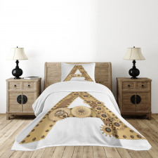 Steampunk Capital Bedspread Set