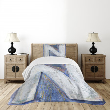 N from Alphabet Bedspread Set