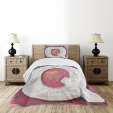 Wooden Writing Bedspread Set