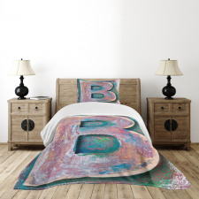 ABC Print Method Old B Bedspread Set