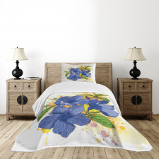 Hibiscus Exotic Art Bedspread Set