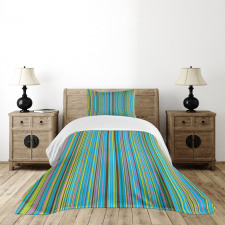 Retro Thin Stripes Bedspread Set