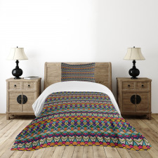 Lines Half Circles Bedspread Set