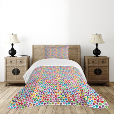 Abstract Vivid Motif Bedspread Set