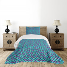 Dragonscale Ornate Motif Bedspread Set