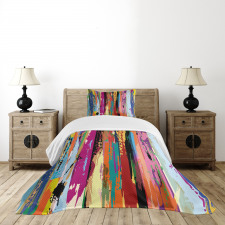 Vibrant Rainbow Design Bedspread Set