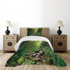 Idyllic Forest Design Bedspread Set