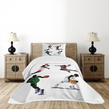 Basketball Players Sport Bedspread Set