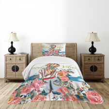 Girl Rose Flourish Bedspread Set