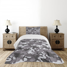 Grey Color Shades Bedspread Set