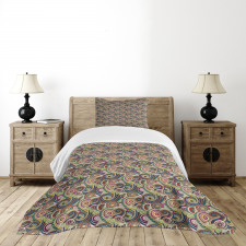 Eastern Doodle Paisley Bedspread Set