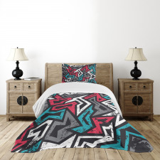 Hip Hop Culture Graffiti Bedspread Set