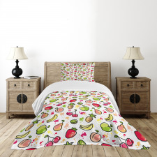 Watercolor Pear Bedspread Set