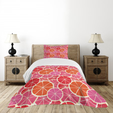 Funky Grapefruit Citrus Bedspread Set