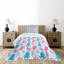 Love Theme Creatures Bedspread Set