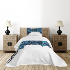 Abstract Marine Pattern Bedspread Set