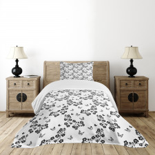 Japanese Monochrome Bedspread Set