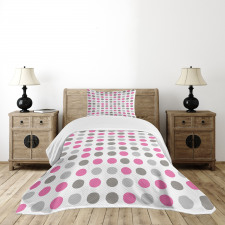 Polka Dots Motifs Bedspread Set