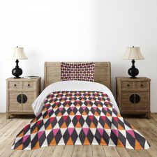 Rhombus Vintage Shape Bedspread Set