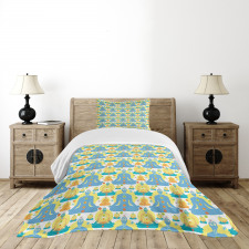 Man Meditating Bedspread Set