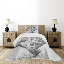 Detailed Sketch Canine Bedspread Set