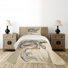 Doodle Creature Bedspread Set