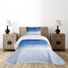 Snowy Mountain Photography Bedspread Set