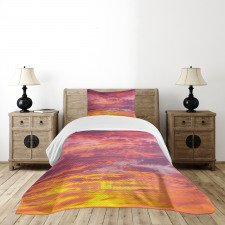 Sunset Clouded Weather Bedspread Set