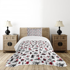 Japanese Architecture Bedspread Set