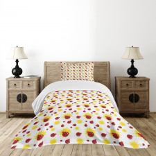 Summer Inspired Bugs Bedspread Set