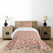 Colorful Little Hearts Bedspread Set