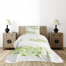 Floral Design Bedspread Set