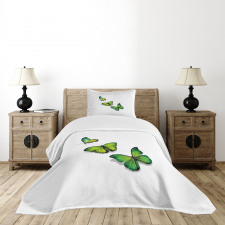 Spring Butterfly Bedspread Set