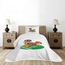 American Football Bird Bedspread Set