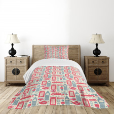 Popular British Culture Bedspread Set