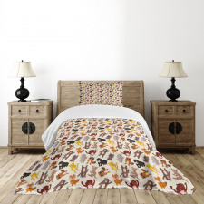 Friendly Jungle Bedspread Set