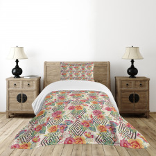 Diamond Shaped Rectangle Bedspread Set