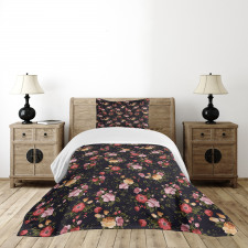 Vintage Rose Garden Bedspread Set