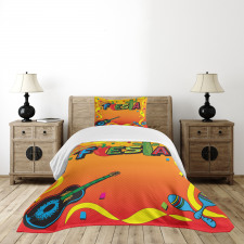 Latino Themed Party Bedspread Set