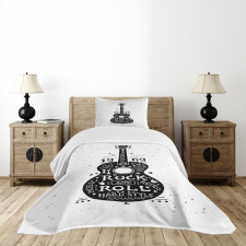 Grunge Look Rock 'n' Roll Bedspread Set