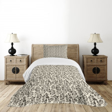 Abstract Nature Swirls Bedspread Set