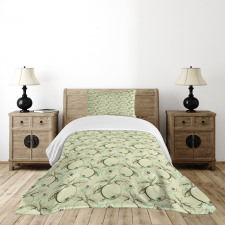 Vintage Abstract Grunge Bedspread Set