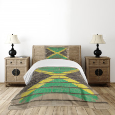 Flag on the Wall Chalk Bedspread Set