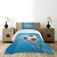 Goal Ball in the Net Bedspread Set