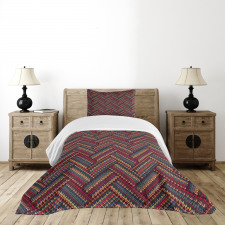 Herringbone Lines Bedspread Set