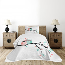 Owl Couple Bedspread Set